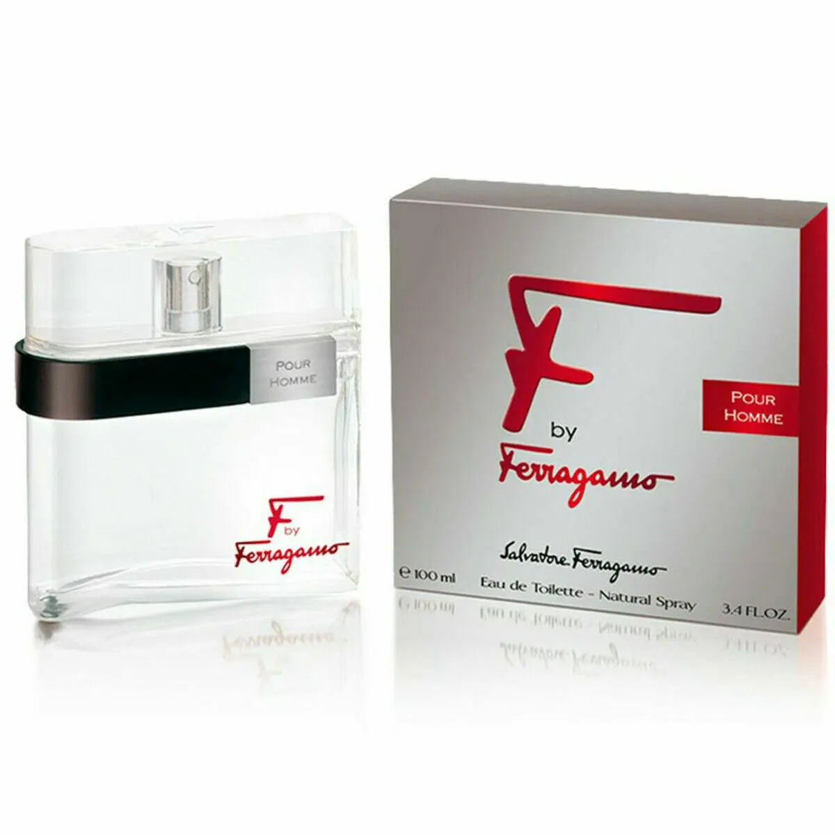 Ferragamo F 3.4 Oz Eau De Toilette Spray By  Box For Men by Salvatore Ferragamo