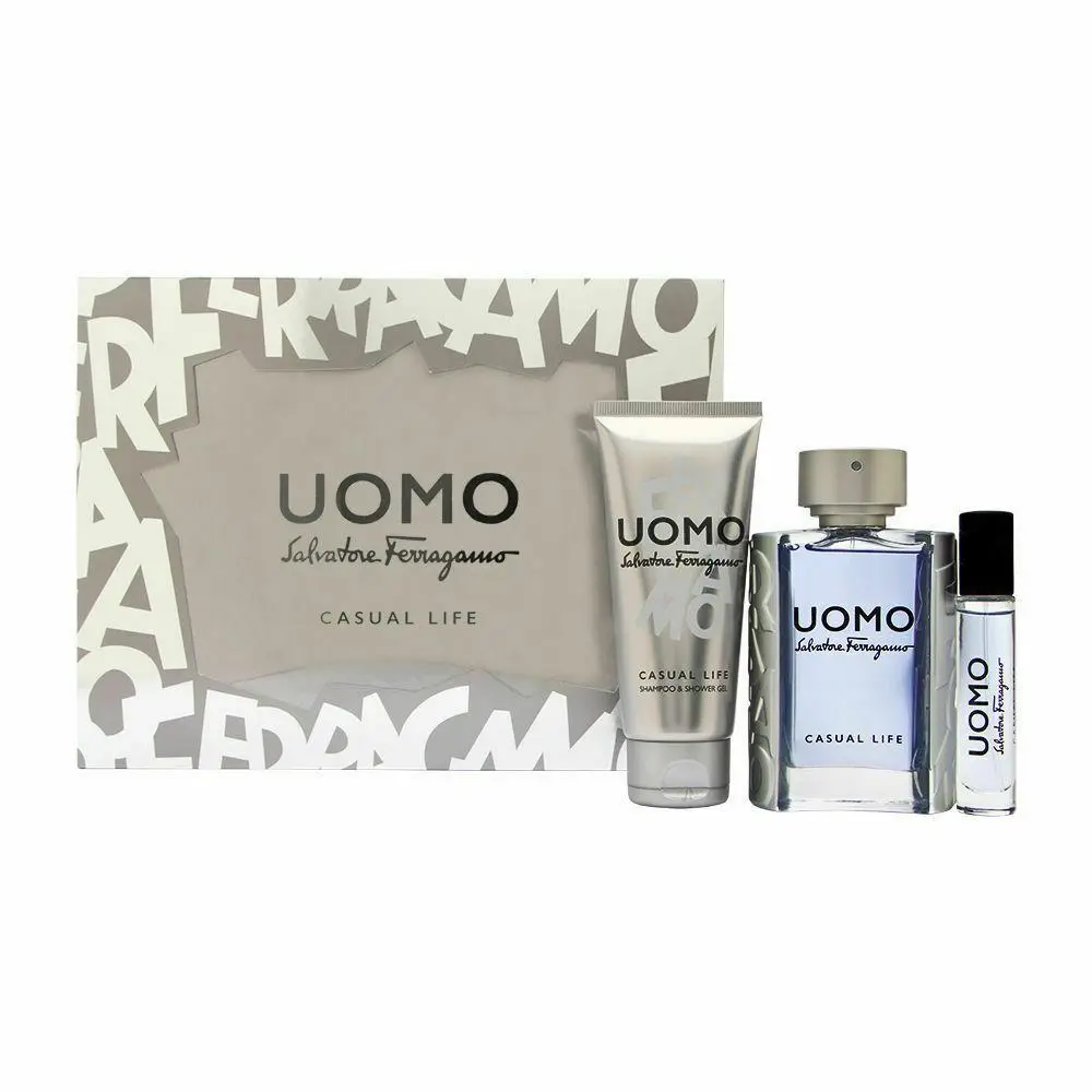 Salvatore Ferragamo Uomo Casual Life 3 Pcs Gift Set / For Men