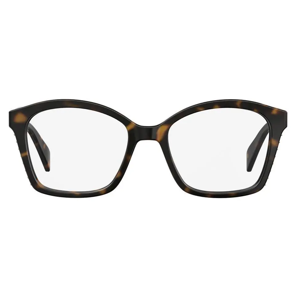 Moschino MOS517 086 Dark Brown Round Cat Eye Eyeglasses Acetate Frame 51-18-140