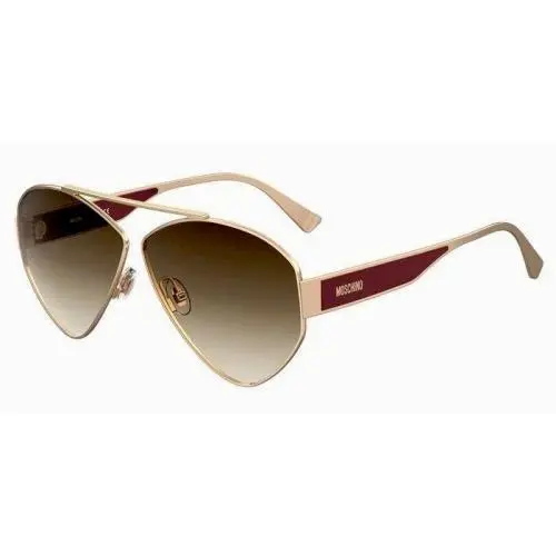 Moschino Sunglasses MOS084/S 09Q/HA Gold Brown Gradient Lens Aviator
