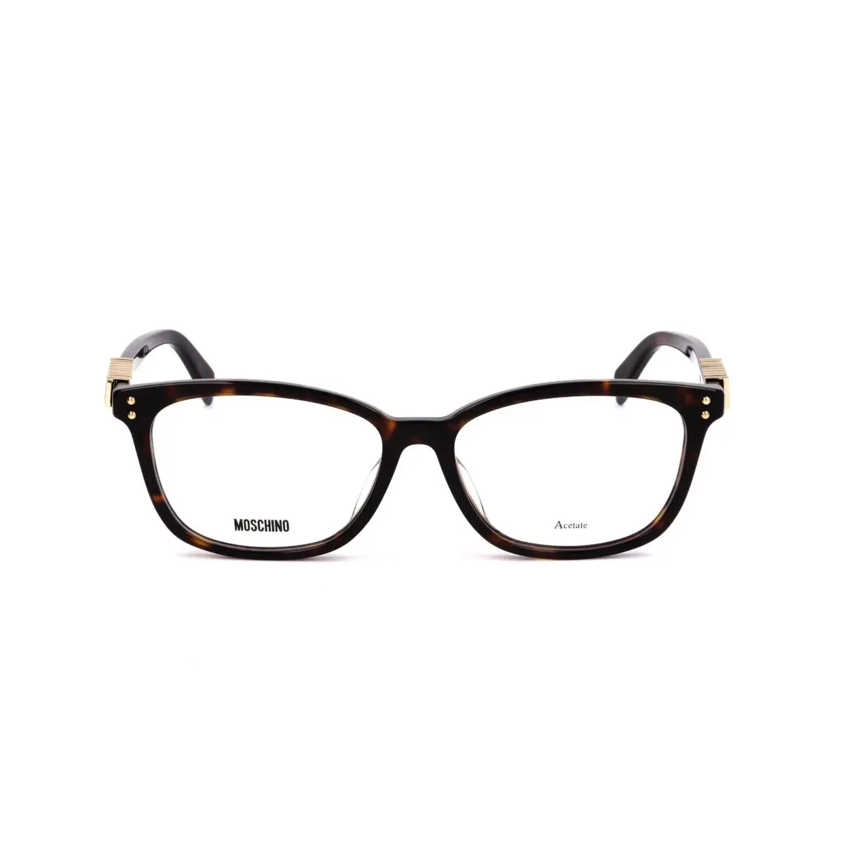 Moschino MOS515F 086 Brown Tortoise Cat Eye Plastic Eyeglasses Frame 52-15-140 - BROWN, Frame: Brown, Lens: Clear