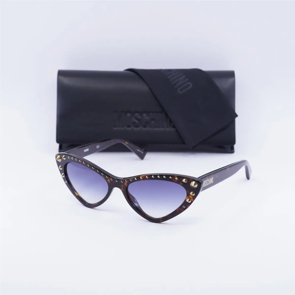 Moschino Mos 093/S 0086 08 Havana/dark Blue Gradient 53-17-140 Sunglasses