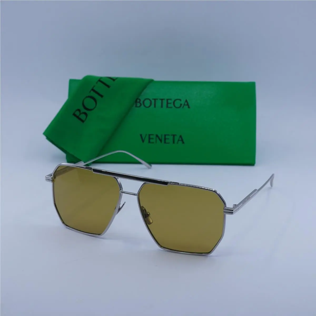 Bottega Veneta BV1012S 007 Silver/brown 60-13-145 Sunglasses