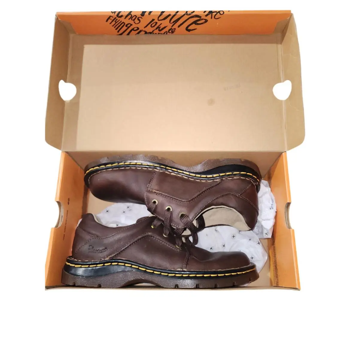 Dr. Martens shoes - Zack 3 Eye Gibson - Zack Eye Gibson - Brown (UPC: 800090509984) 9