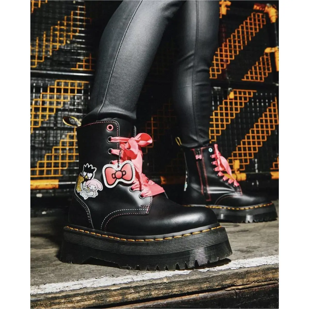 Dr. Martens shoes - Dr. Martens Women`s Jadon X Hello Kitty - Black 3