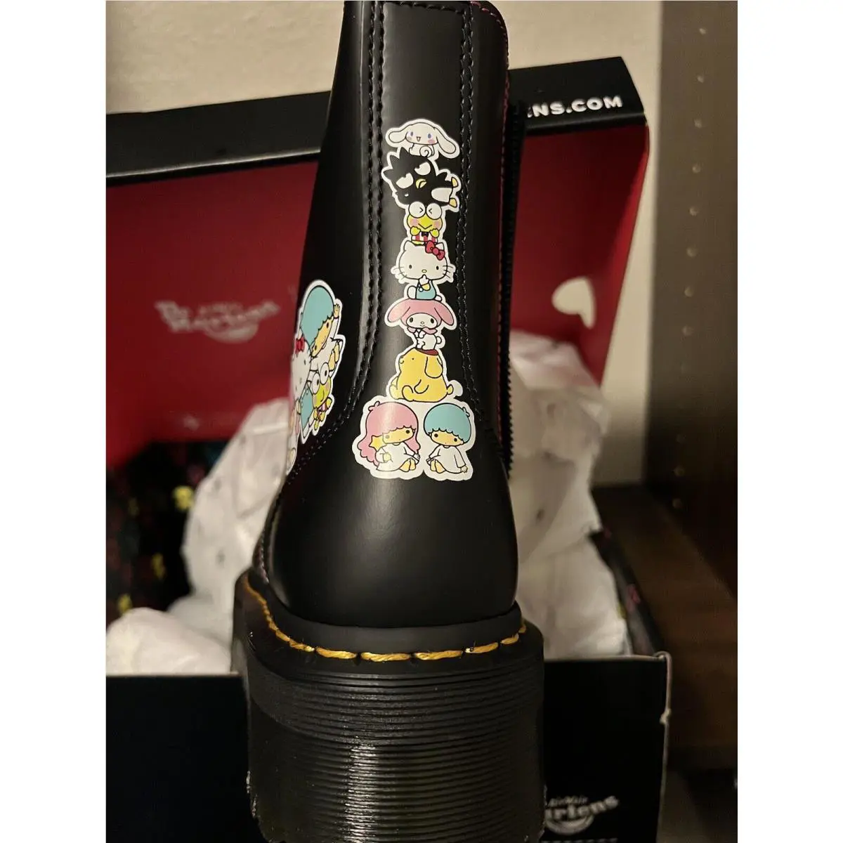 Dr. Martens shoes - Dr. Martens Women`s Jadon X Hello Kitty - Black 6