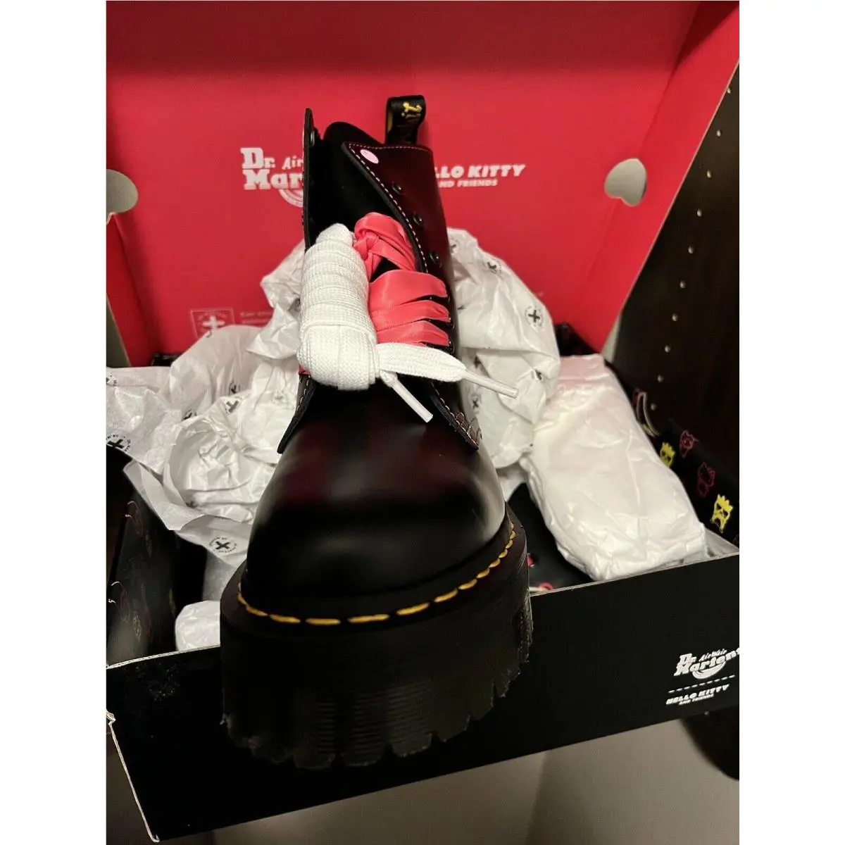 Dr. Martens shoes - Dr. Martens Women`s Jadon X Hello Kitty - Black 7