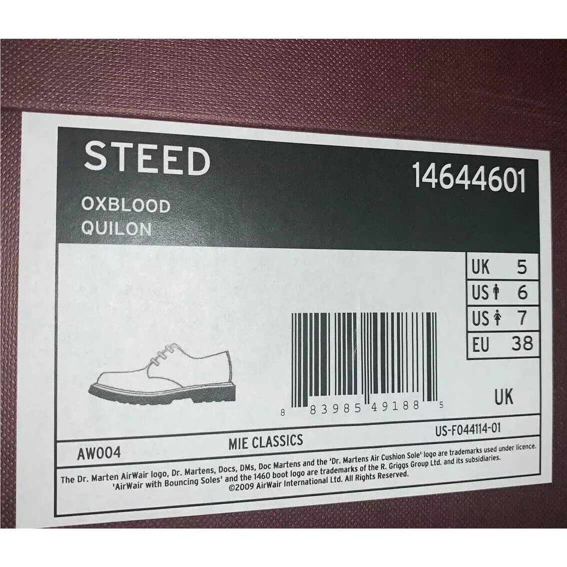 Dr. Martens shoes - Steed - Steed - Oxblood 10
