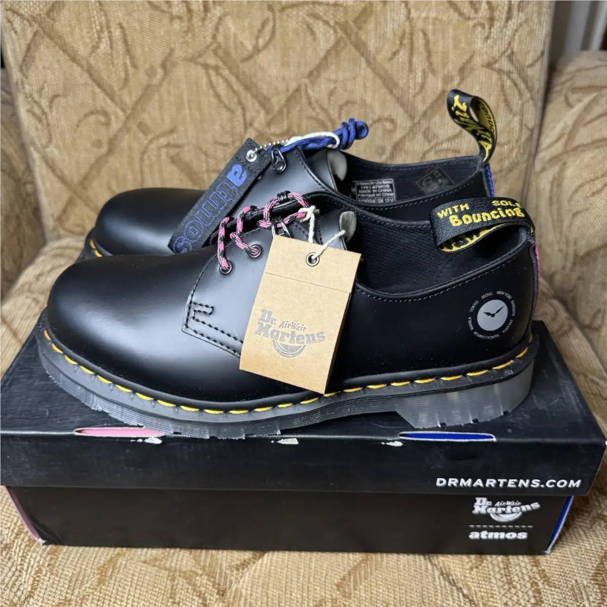 Dr. Martens shoes - Dr. Martens 1461 Atmos - Martens Atmos - 26928001 - Black (UPC: 190665412628) 0