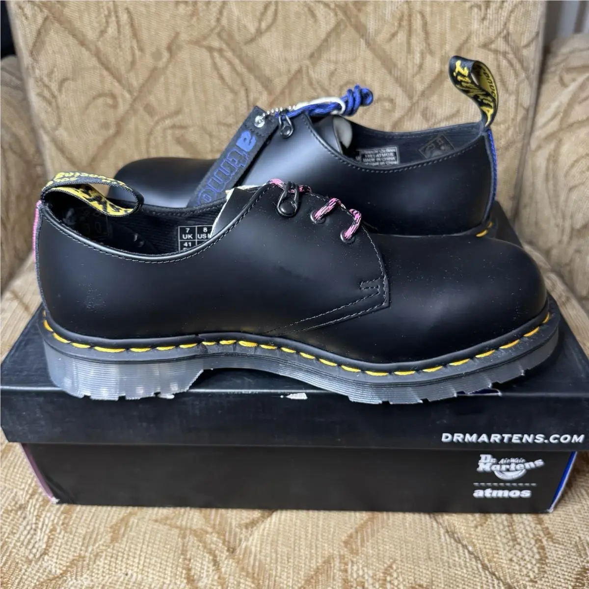 Dr. Martens shoes - Dr. Martens 1461 Atmos - Martens Atmos - 26928001 - Black (UPC: 190665412628) 1