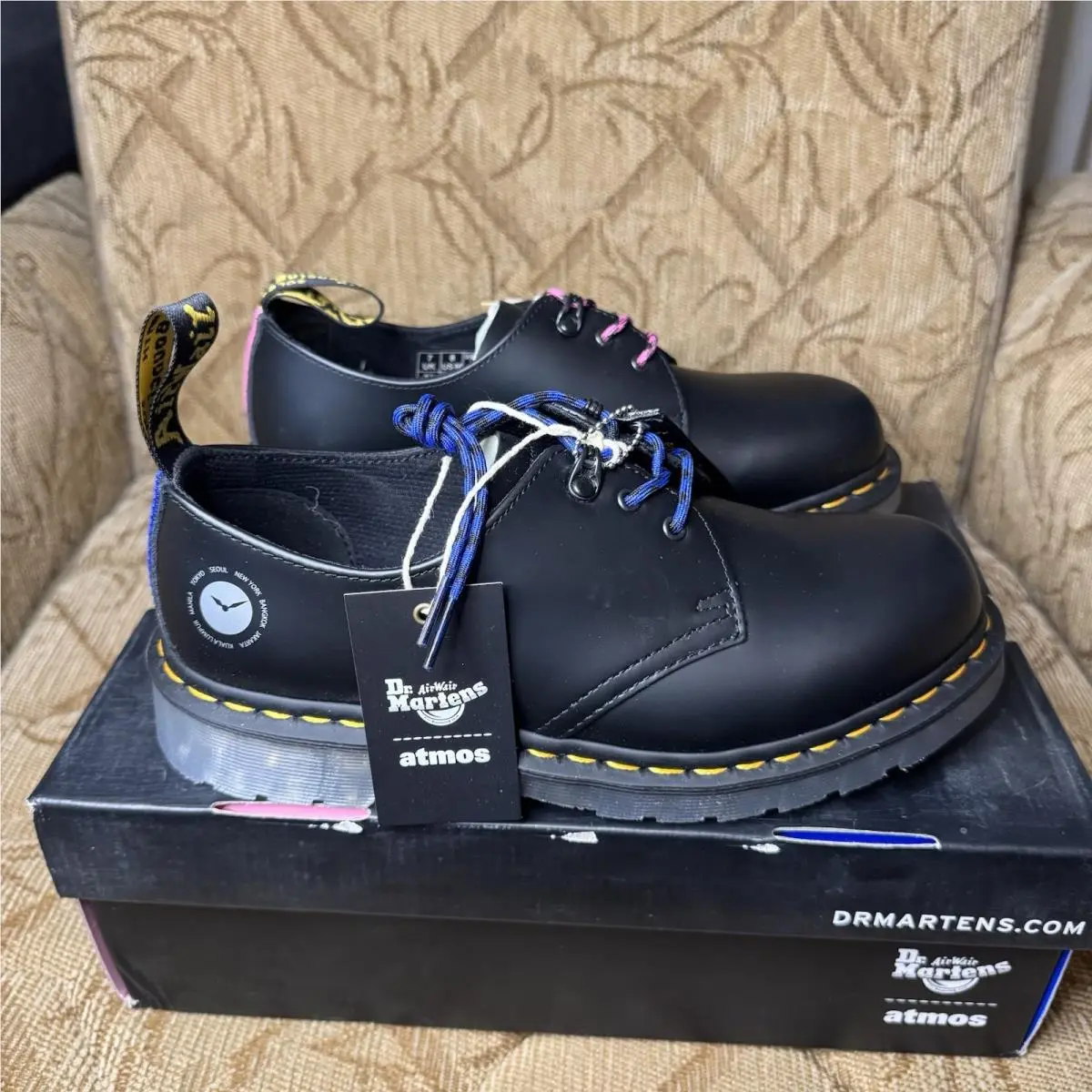 Dr. Martens shoes - Dr. Martens 1461 Atmos - Martens Atmos - 26928001 - Black (UPC: 190665412628) 3