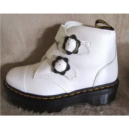 Dr. Martens shoes - Dr Martens Devon Flower - Devon Flower - White (UPC: 190665510836) 4