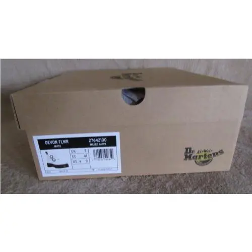 Dr. Martens shoes - Dr Martens Devon Flower - Devon Flower - White (UPC: 190665510850) 7