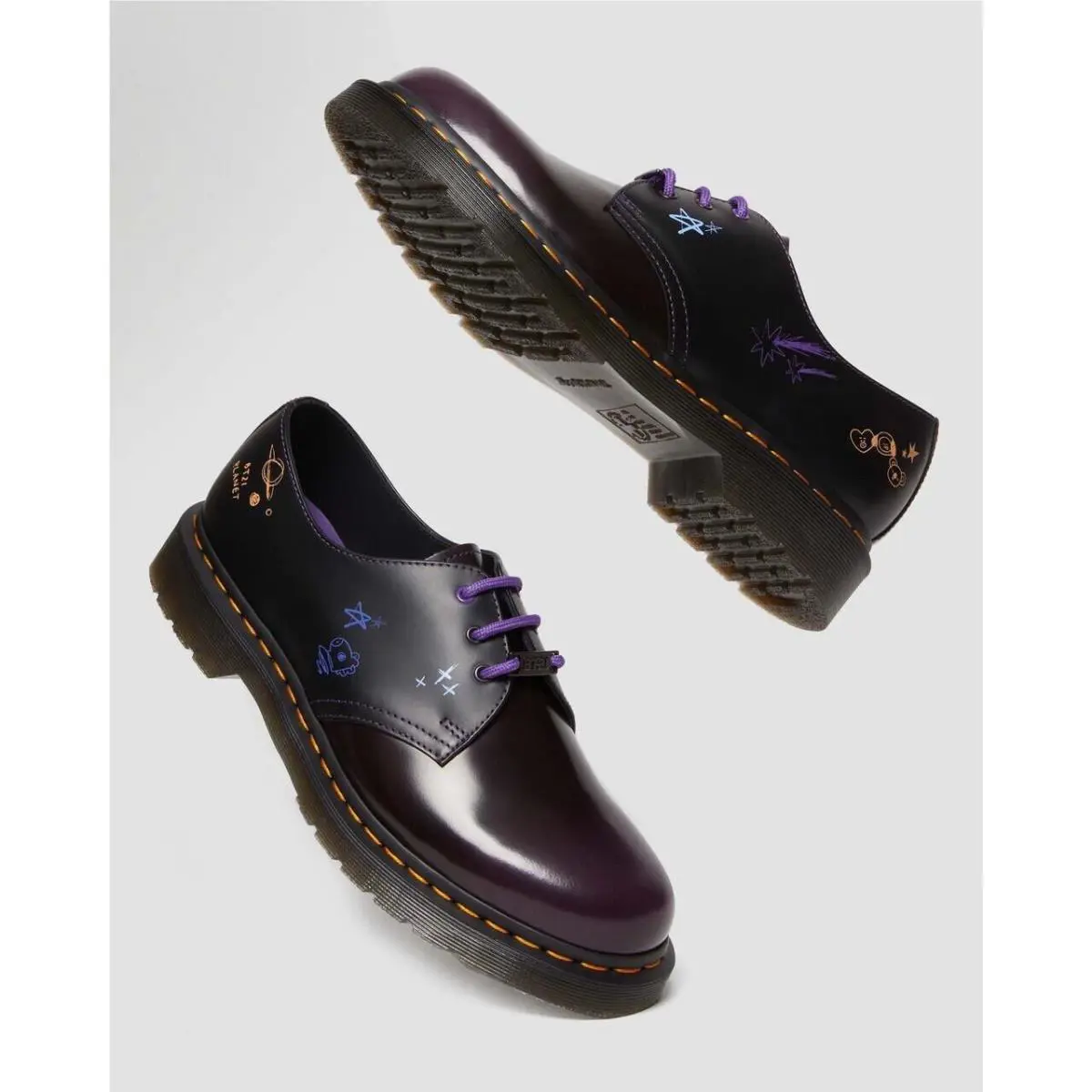 Dr. Martens shoes - Dr. Martens 1461 BT21 - Martens - Black Purple 7