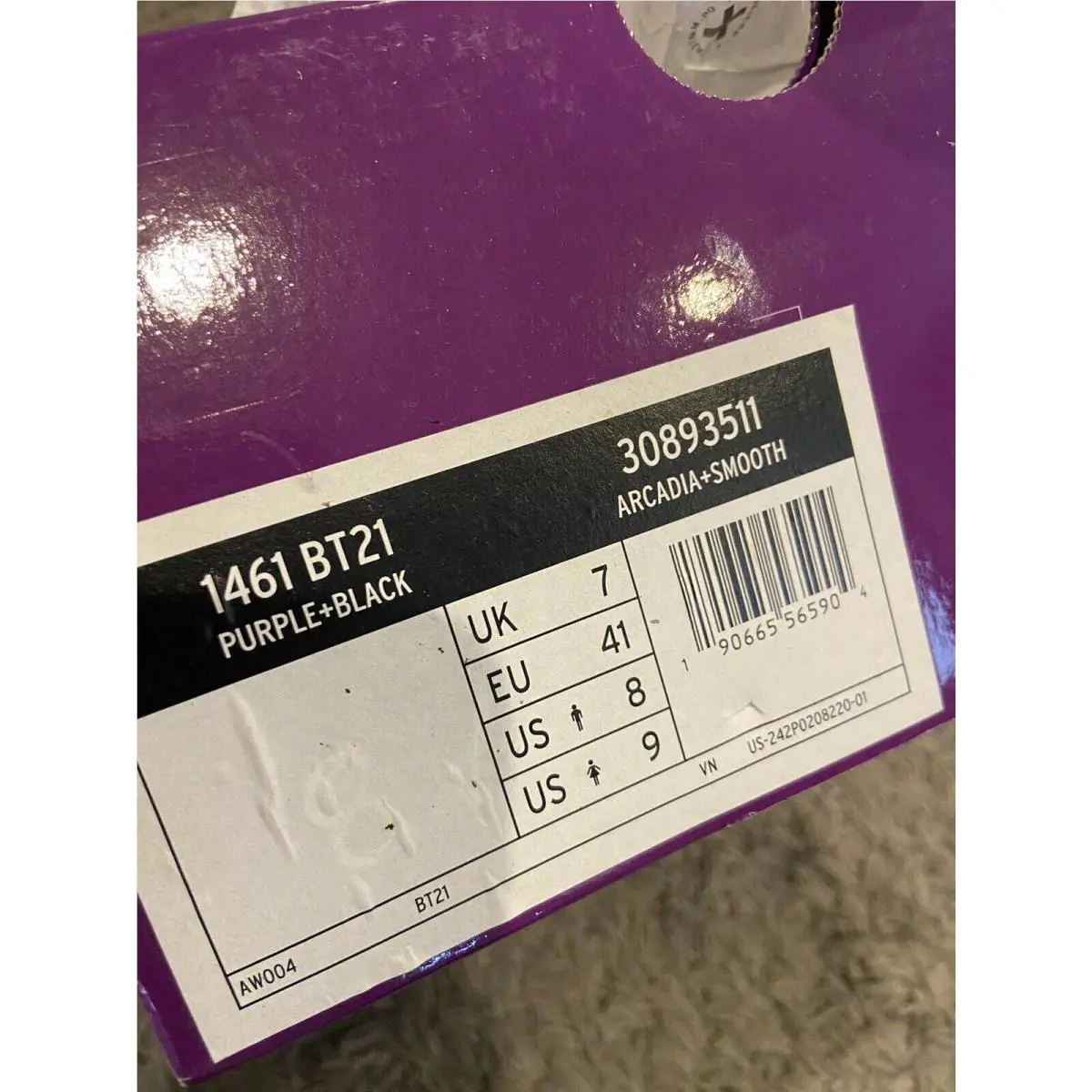 Dr. Martens shoes - Dr. Martens 1461 BT21 - Martens - Black Purple 10