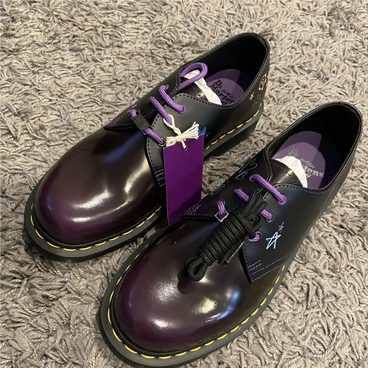 Dr. Martens shoes - Dr. Martens 1461 BT21 - Martens - Black Purple 11