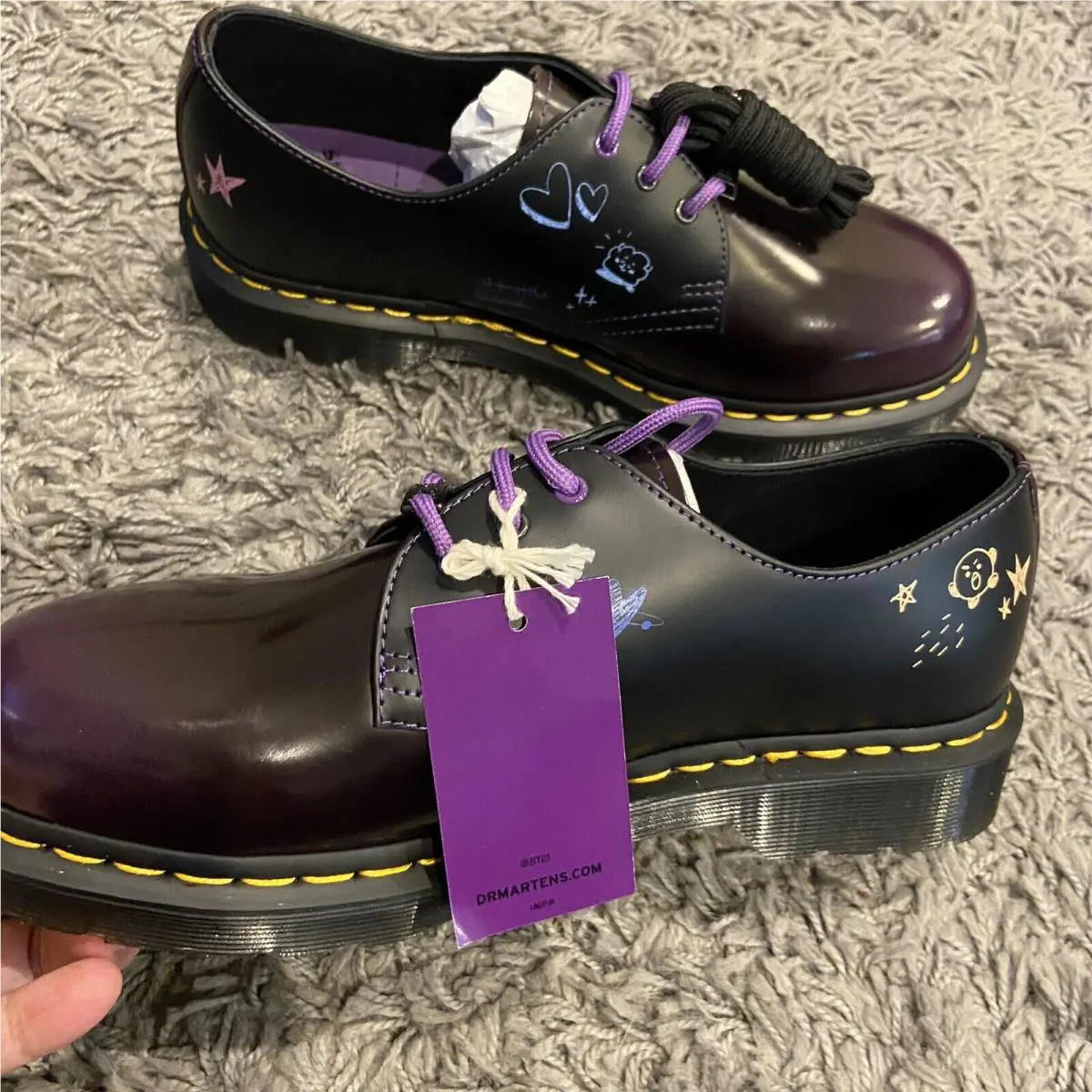 Dr. Martens shoes - Dr. Martens 1461 BT21 - Martens - Black Purple 16
