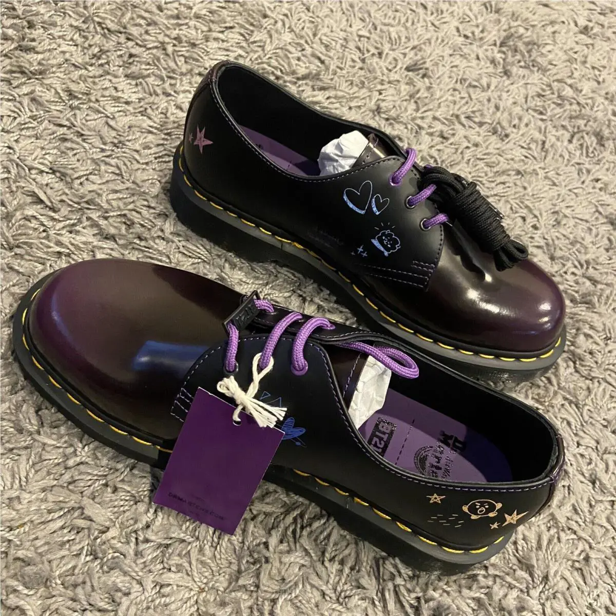 Dr. Martens shoes - Dr. Martens 1461 BT21 - Martens - Black Purple 18