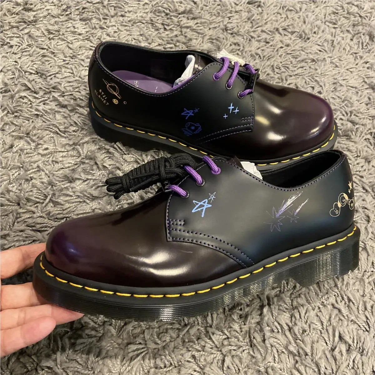 Dr. Martens shoes - Dr. Martens 1461 BT21 - Martens - Black Purple 19
