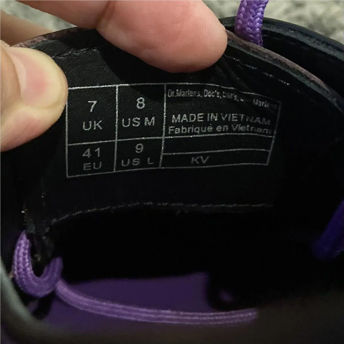 Dr. Martens shoes - Dr. Martens 1461 BT21 - Martens - Black Purple 20