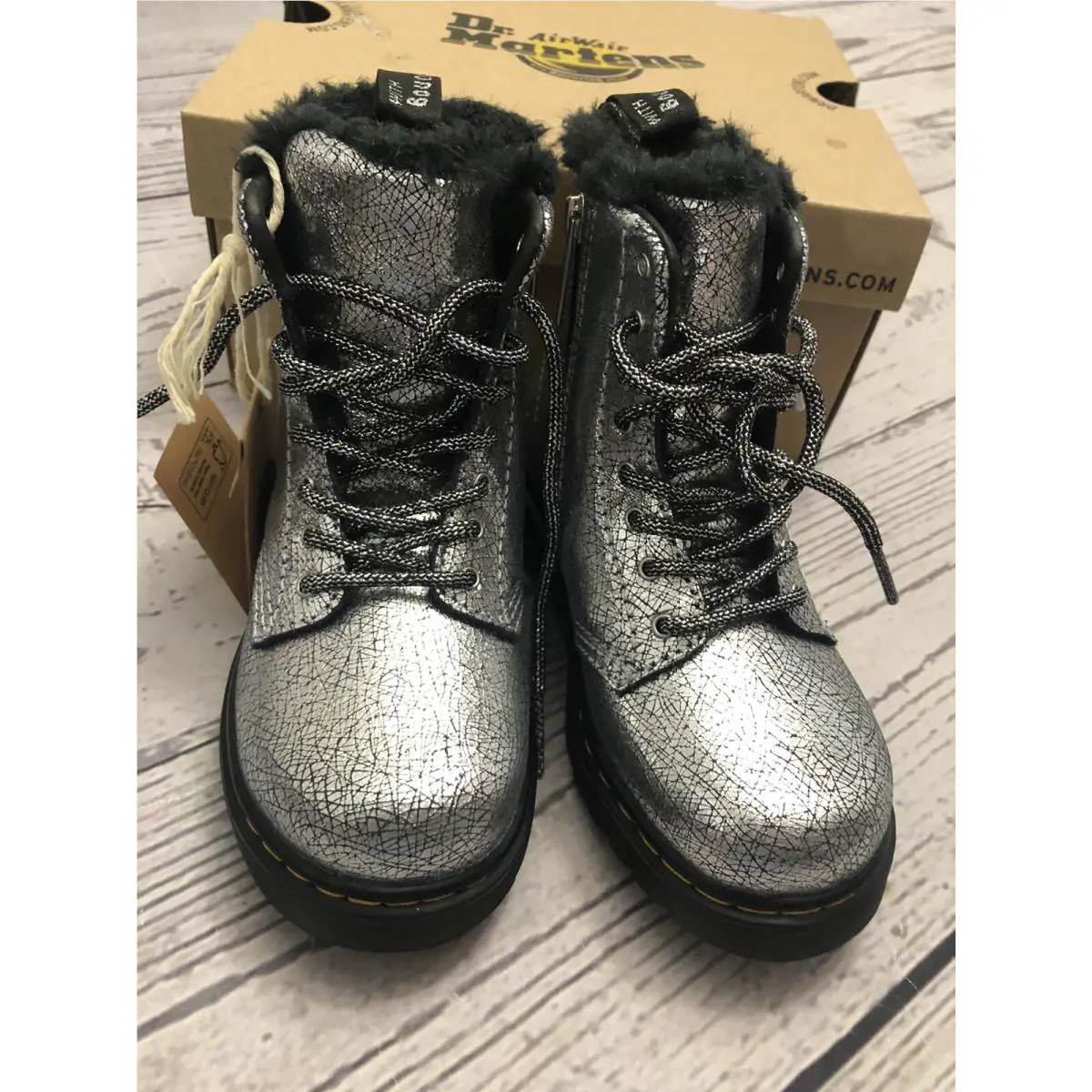 Dr. Martens shoes - Kid `s Collection - Kid Collection - Silver (UPC: 0190665671803) 6