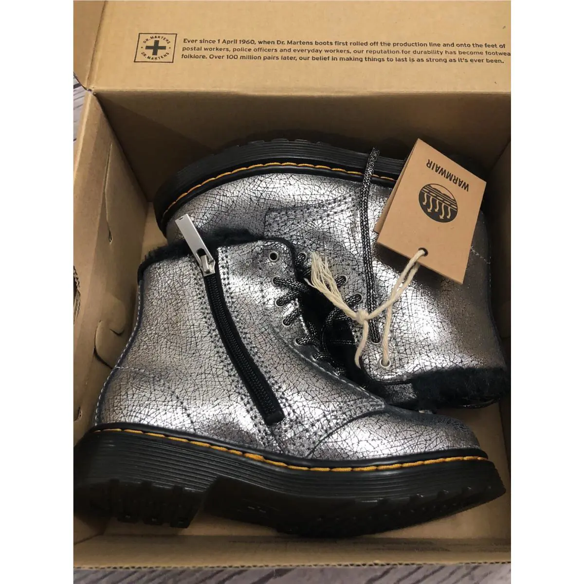 Dr. Martens shoes - Kid `s Collection - Kid Collection - Silver (UPC: 0190665671803) 8