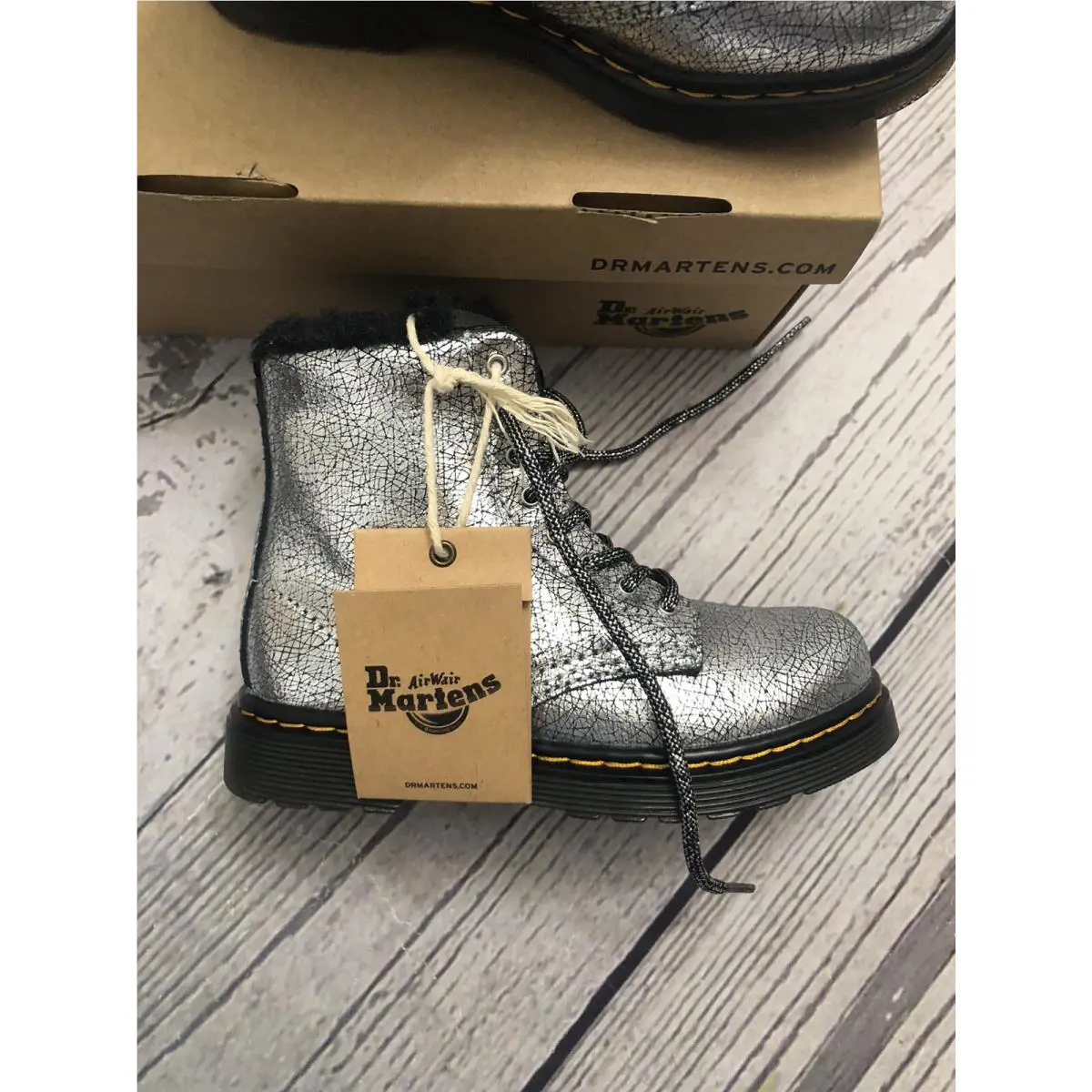 Dr. Martens shoes - Kid `s Collection - Kid Collection - Silver (UPC: 0190665671803) 0