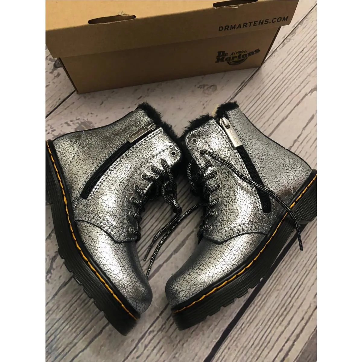 Dr. Martens shoes - Kid `s Collection - Kid Collection - Silver (UPC: 0190665671803) 5