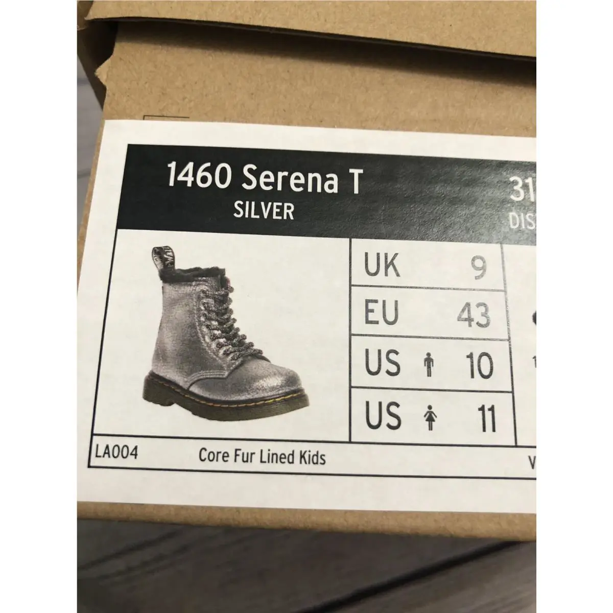 Dr. Martens shoes - Kid `s Collection - Kid Collection - Silver (UPC: 0190665671803) 7