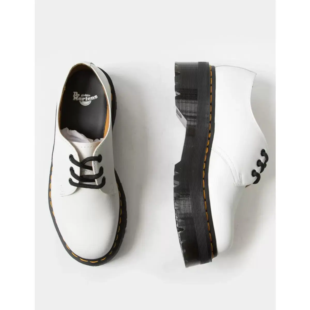 Dr. Martens shoes - Dr Martens 1461 Quad - Quad - White (UPC: 190665392616) 0