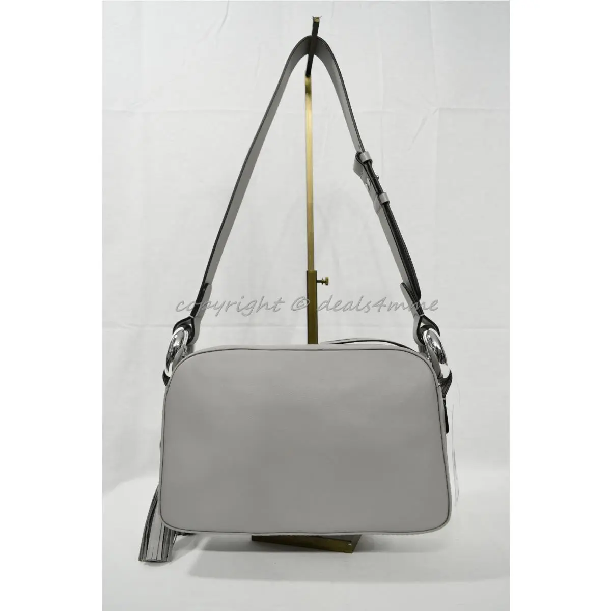 Grand Medium Leather Shoulder Bag in Quarry Grey or Cement Quarry Grey by Michael Kors