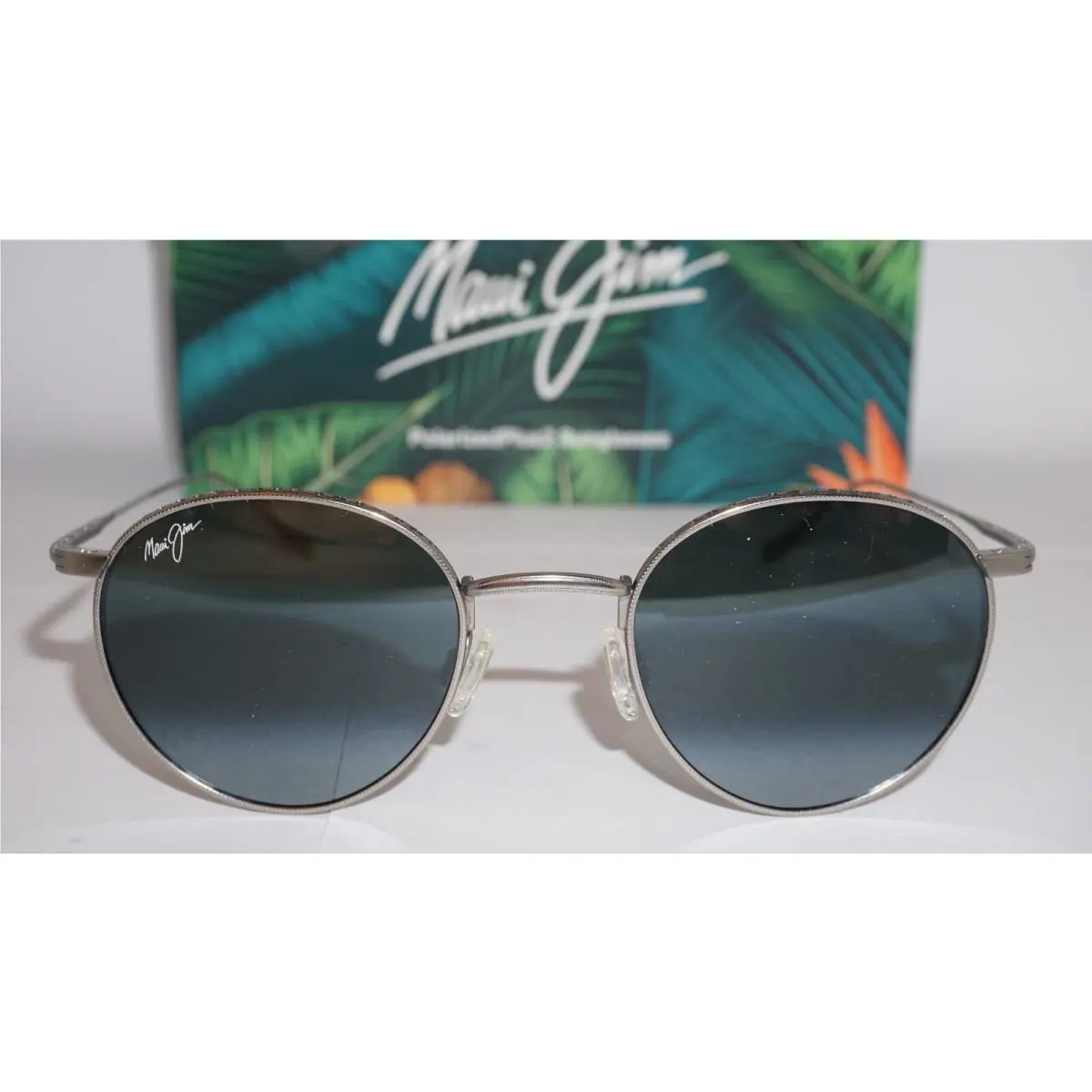 Maui Jim Sunglasses Northstar Mb-bg Silver Blue Polar MJ757-17M 48 21 145