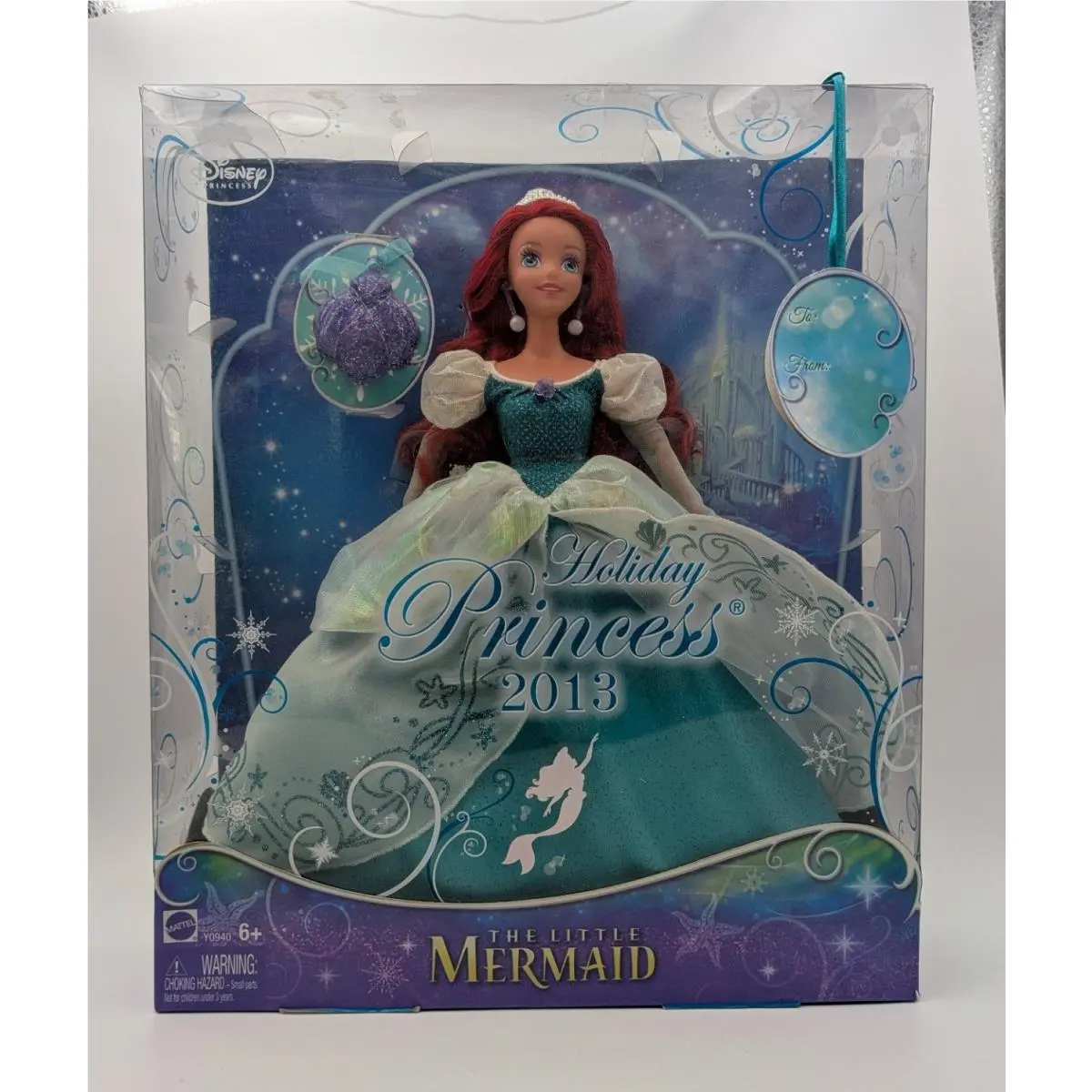 Disney Princess Ariel 2013 Holiday Princess Doll Mattel Y0940 Little Mermaid