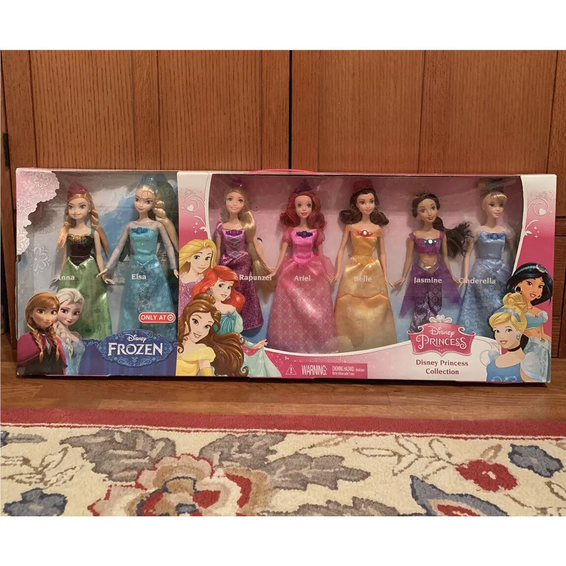 Mattel Disney Princess Collection 7-Pack - Anna Elsa 2015 Target Exclusive Read