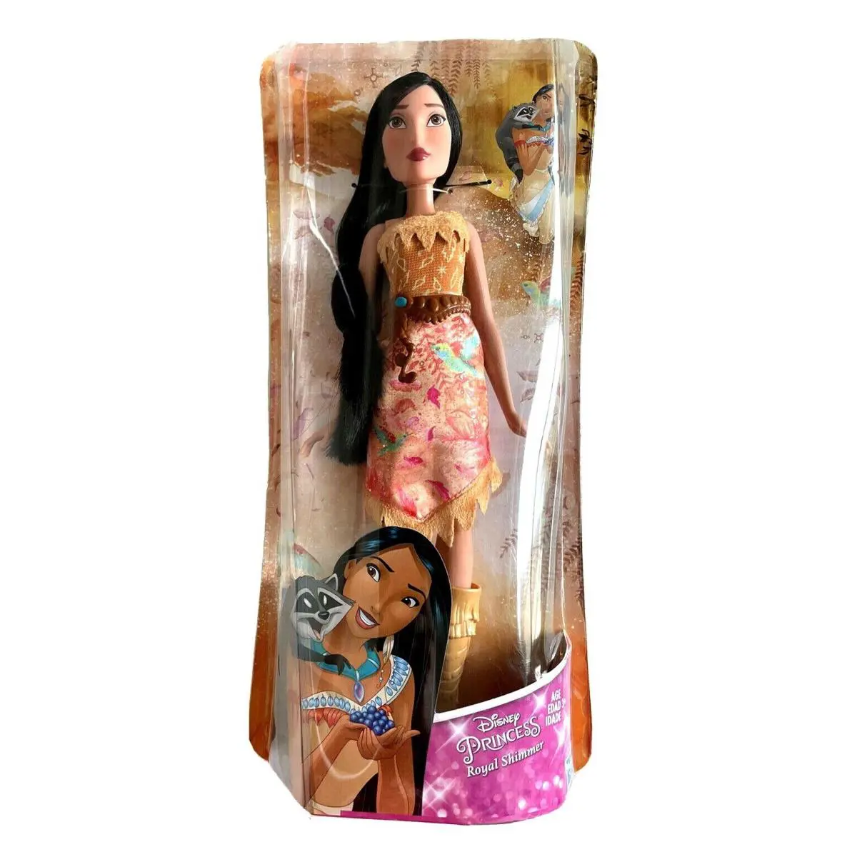 Disney Shimmer Princess Pocahontas Barbie Doll 12 Poseable Native American