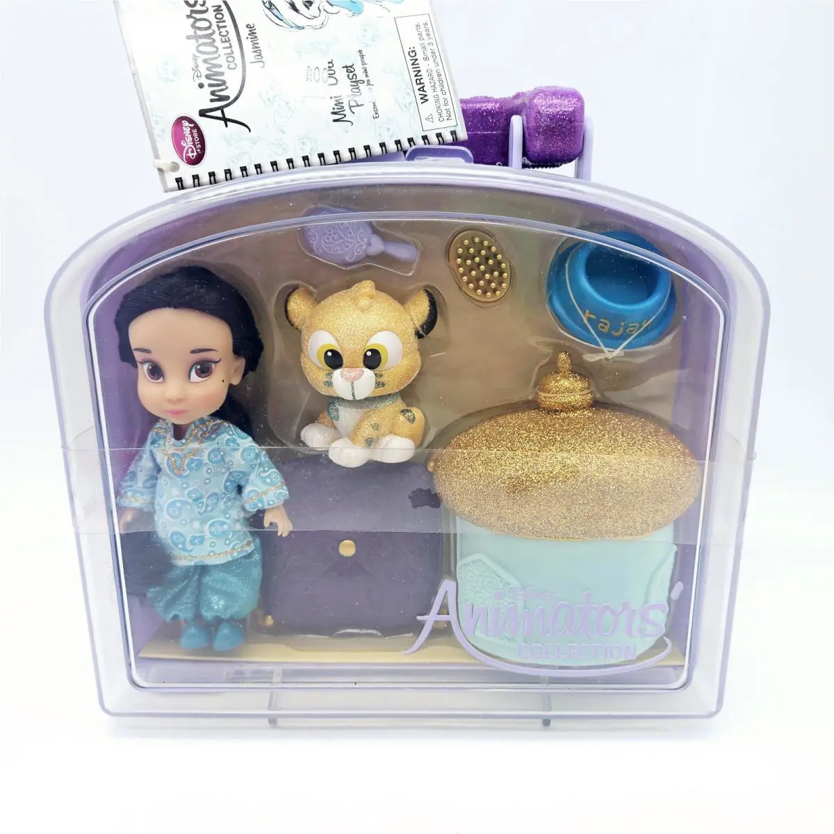 Disney Animators Collection Jasmine Aladdin Mini Doll 5 Playset