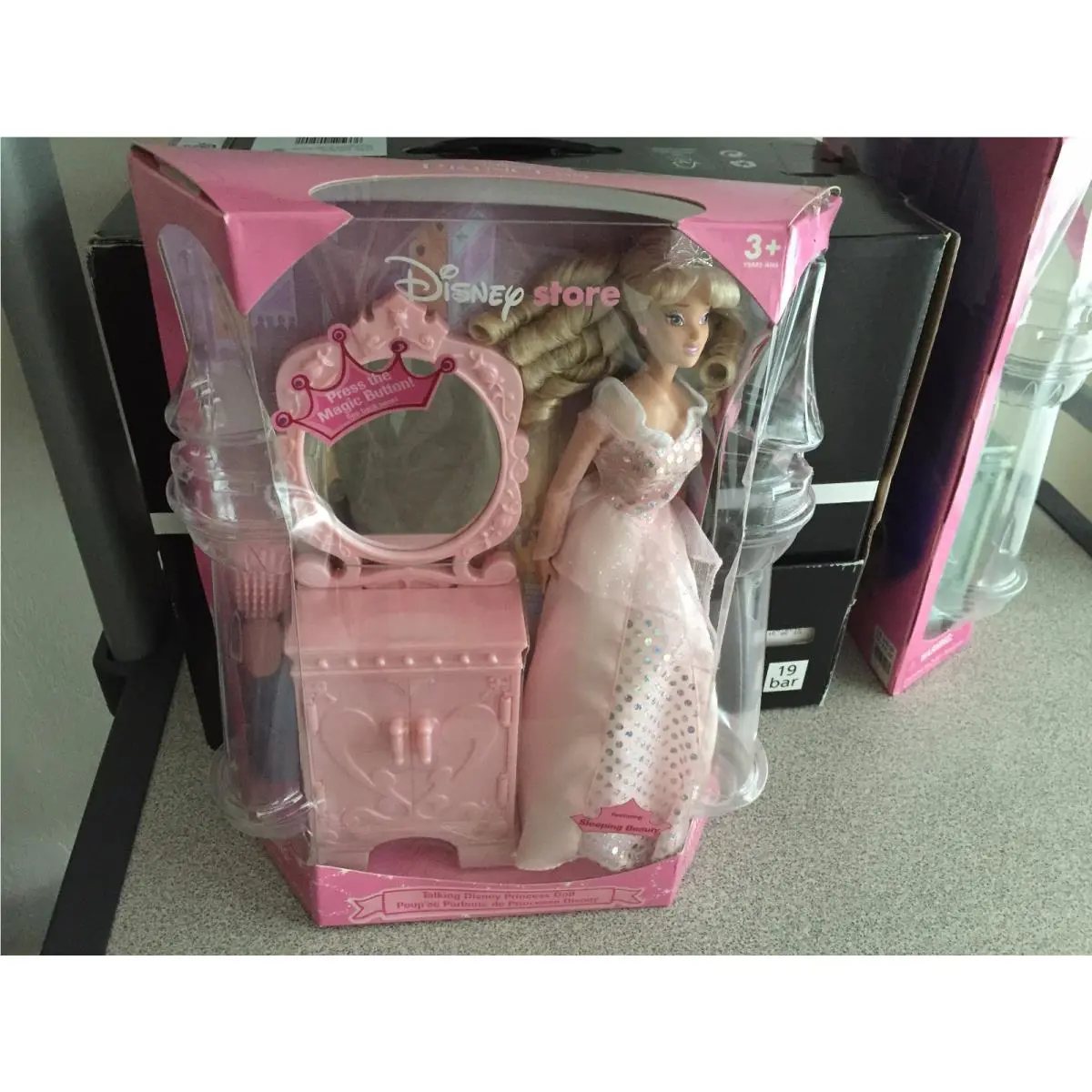 Talking Disney Princess Doll Featuring Sleeping Beauty Pink Vanity