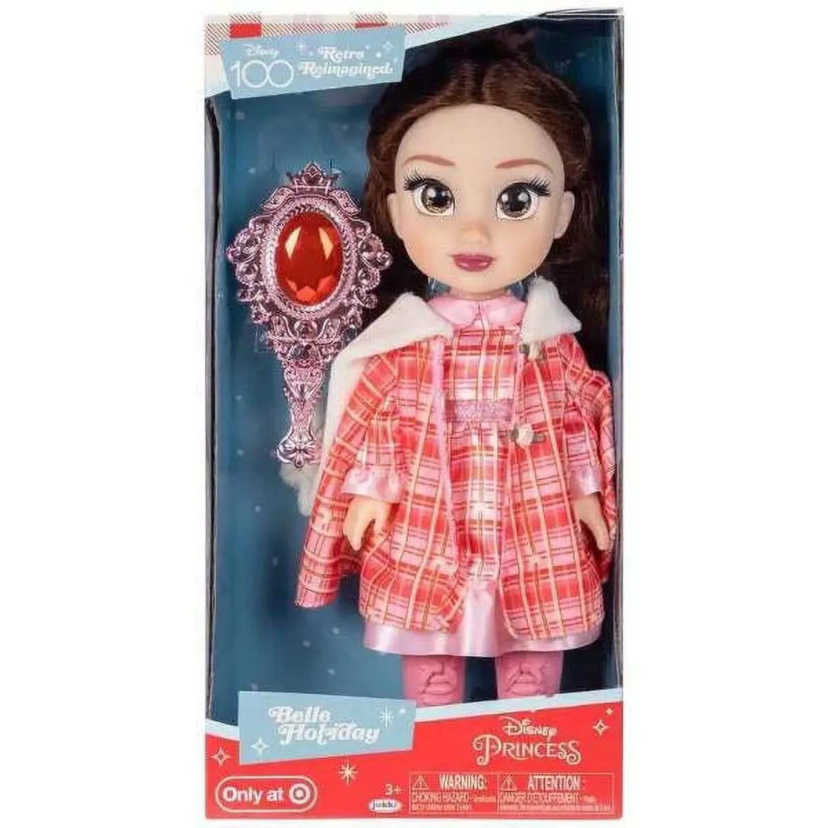 Disney 100 Retro Reimagined Belle Holiday Doll Target Exclusive