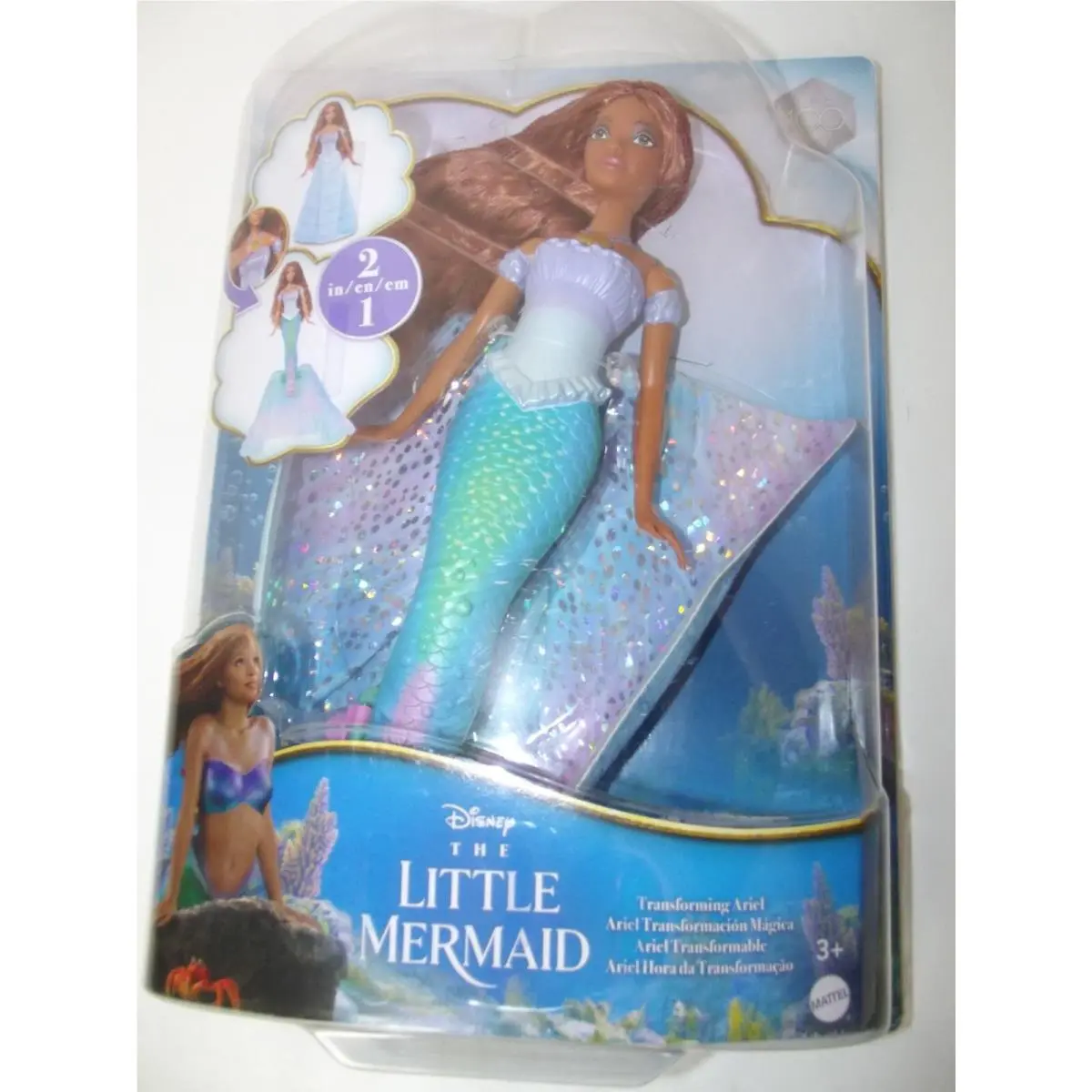 Disney Live Action Deluxe Little Mermaid Transforming Ariel Doll