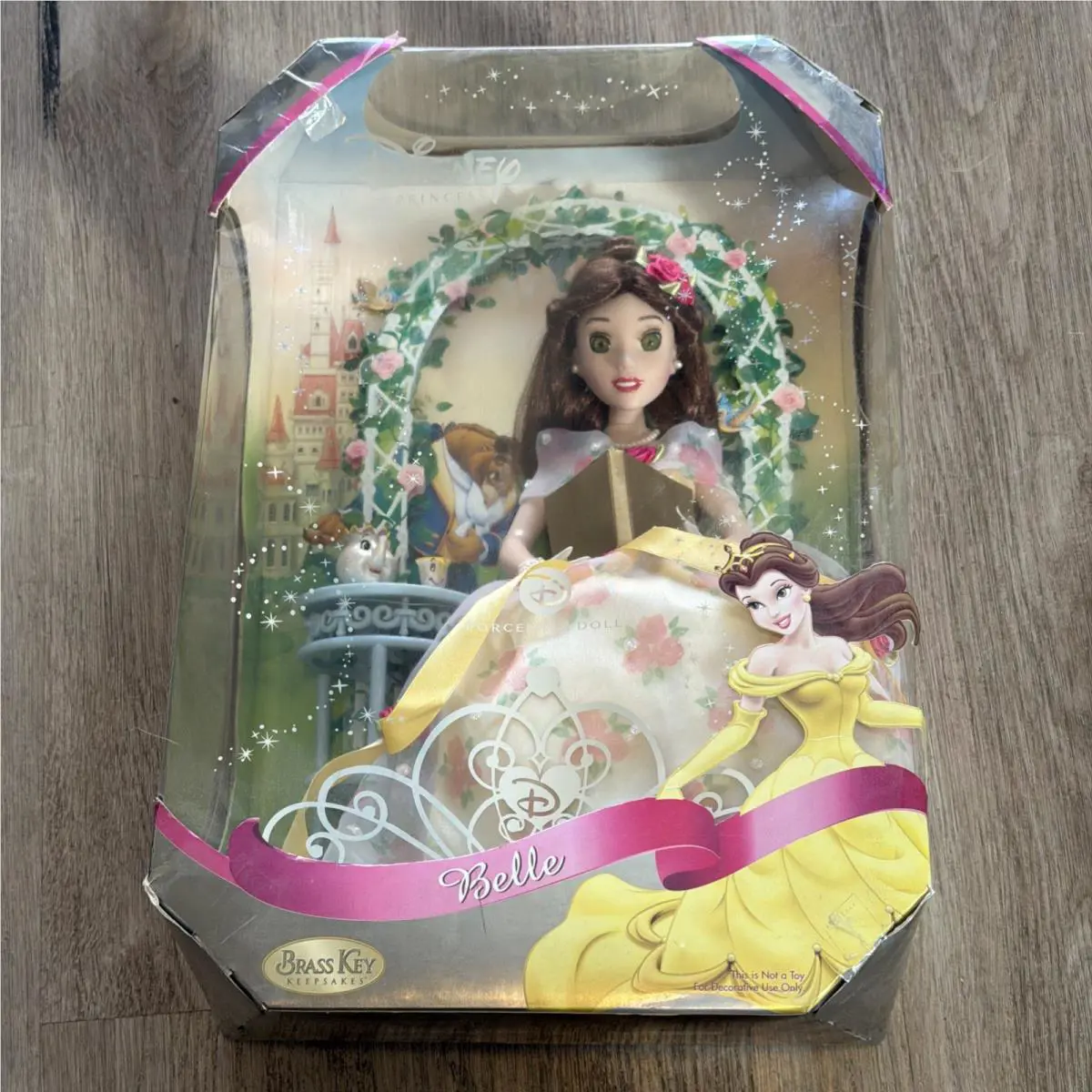 Disney Princess Belle Porcelain Doll Magical Moments 2007 Brass Key Keepsakes