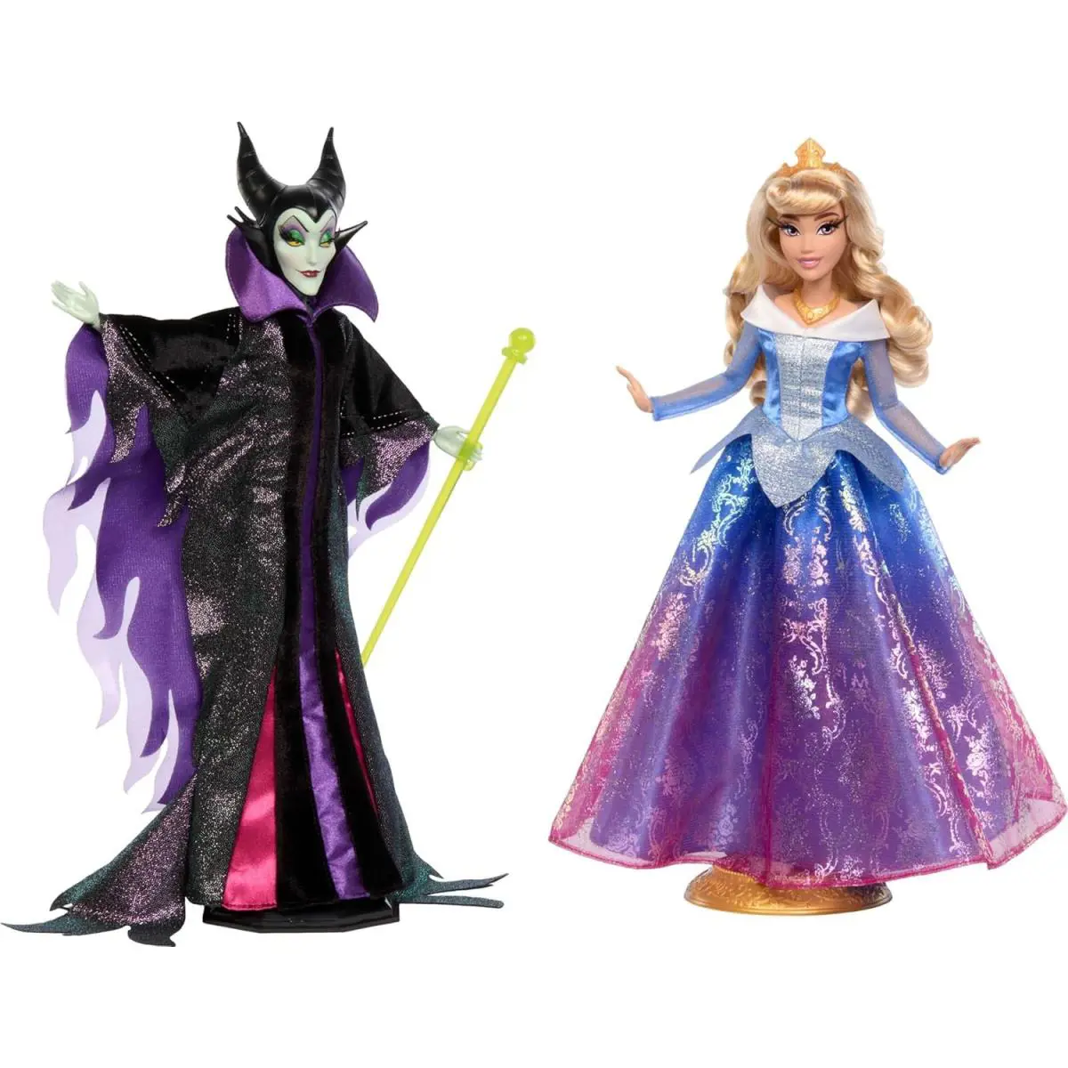 Sleeping Beauty Disney Collector Maleficent Aurora Doll Set