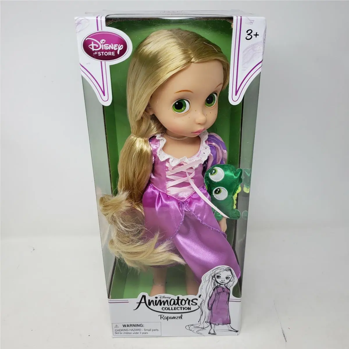 Disney Store Rapunzel Animator 16 Doll 2nd Version Glen Keane Nos w/ Pet