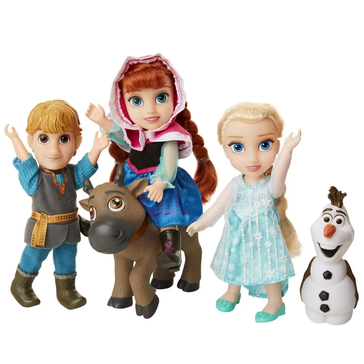 Disney Frozen Deluxe Petite Doll Gift Set - Includes Anna Elsa Kristoff - Oil Pastel