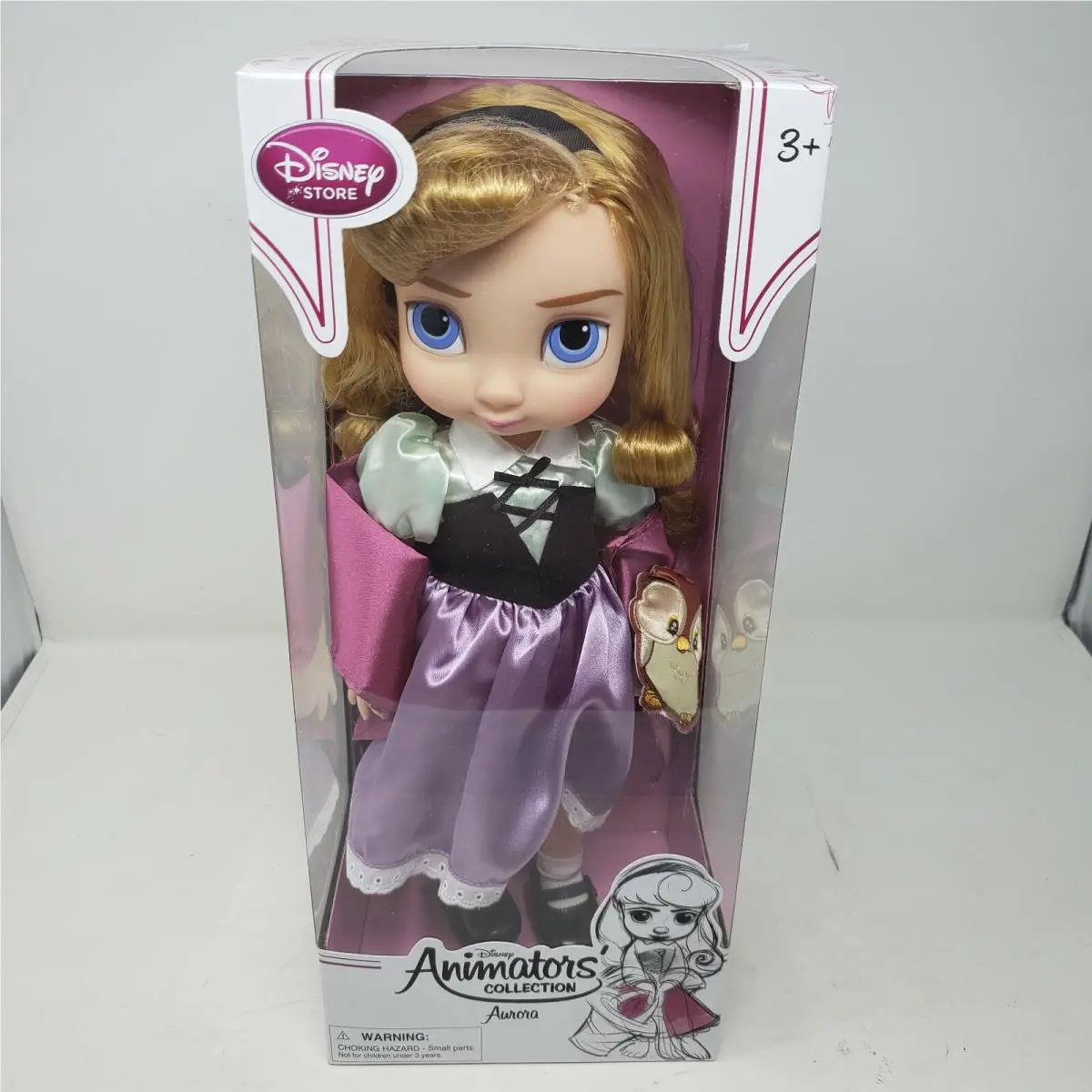Disney Animators Collection Princess Aurora Sleeping Beauty Toddler Doll Owl 16