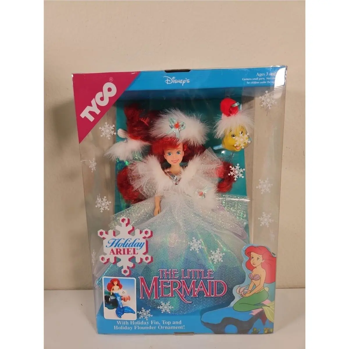 Vintage Disney`s The Little Mermaid Ariel Doll Special Holiday Edition 1991 Tyco