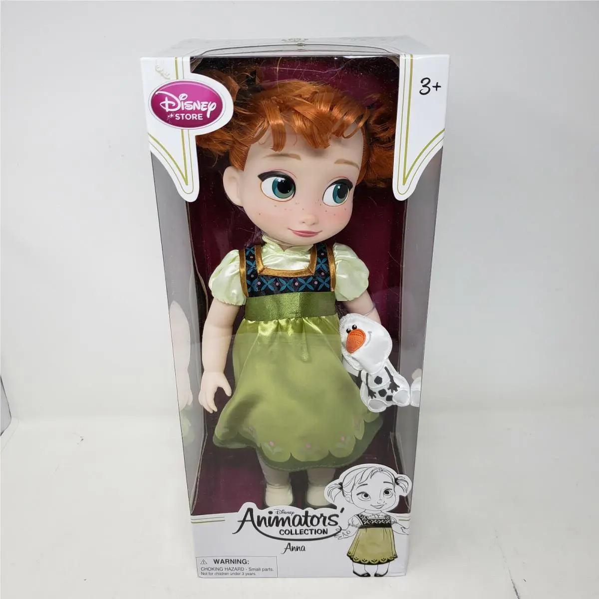 Disney Store Animators` Collection Series 16 Anna Doll Toddler Frozen Movie Nos