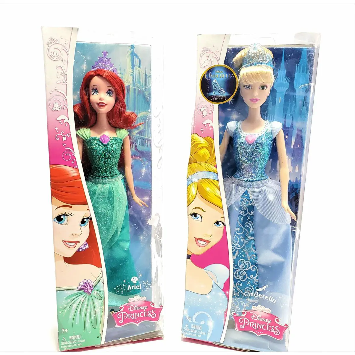 Disney`s Princess Figurines Ariel Little Mermaid CFB74 Cinderella CFB7