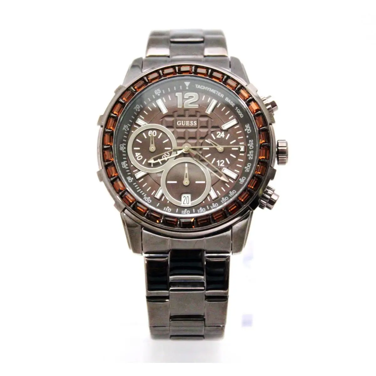 U0016L3 Black or U0016L4 Brown Tachymeter Multifunction Women Watches Gunmetal BrownTone by Guess