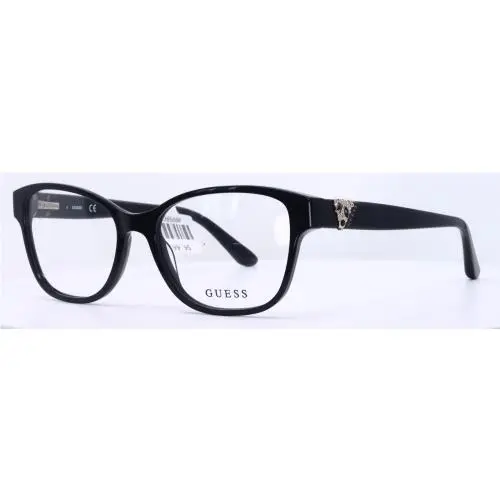 Guess GU 2584-S 001 Black Womens Square Full Rim Eyeglasses 53-16-140