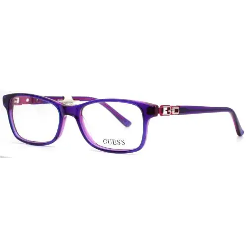Guess GU9131 083 Purple Girls Kids Rectangle Full Rim Eyeglasses 49-16-135 B:33